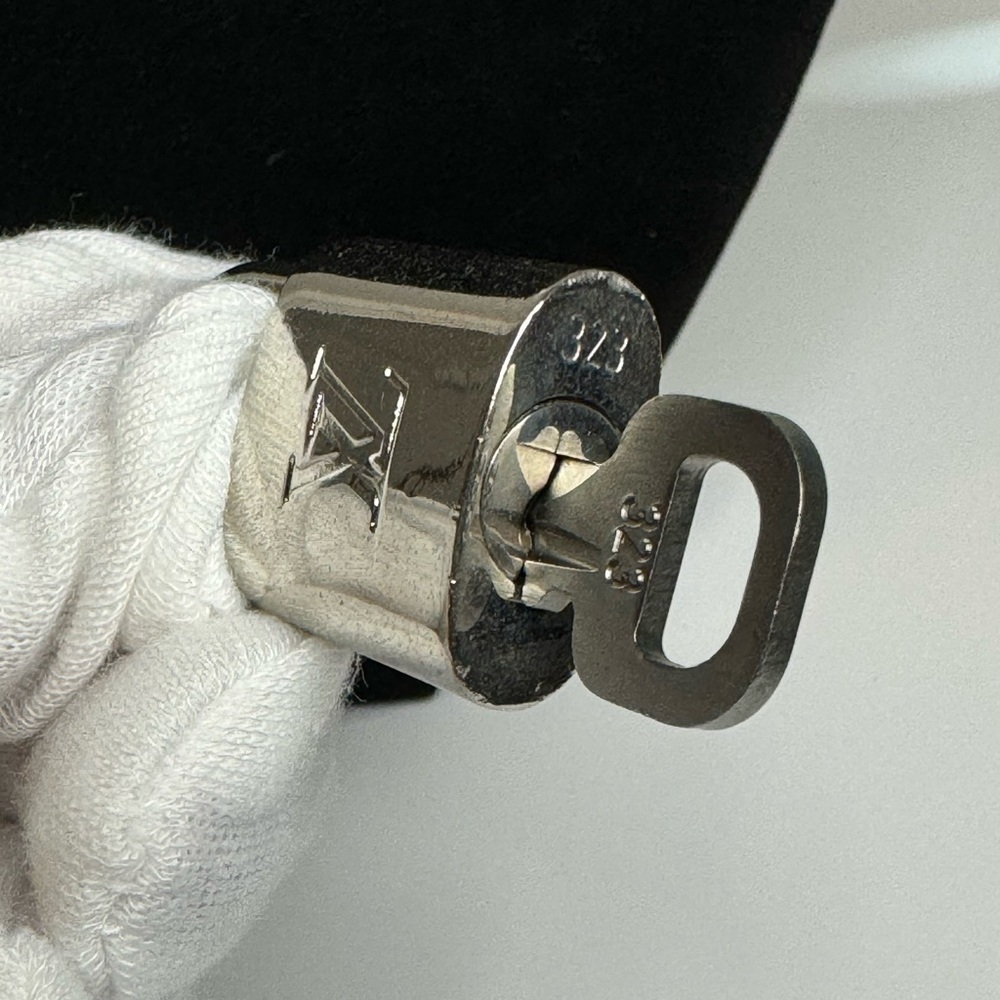 SOLD! LOUIS VUITTON Silver Lock & Key #323 - Picture 5 of 5